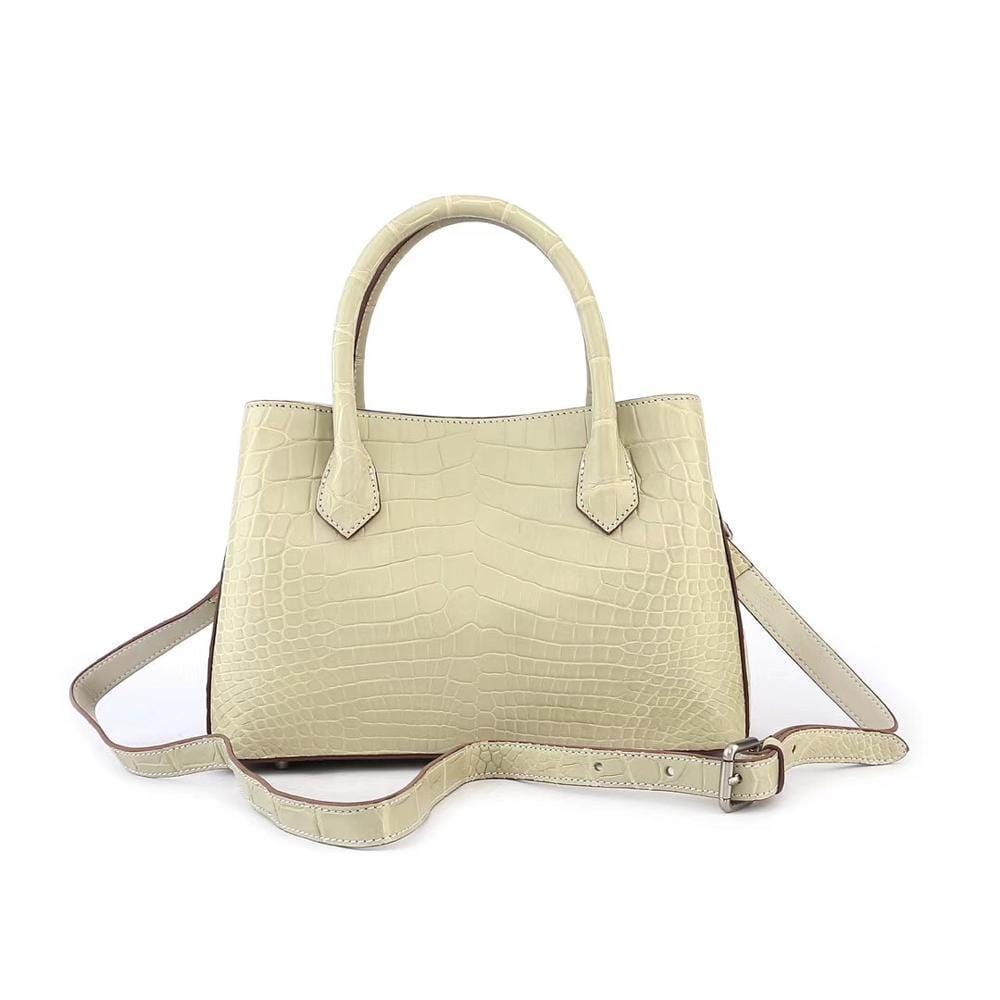 Women's Mini Top Handle Tote Bags  Cream