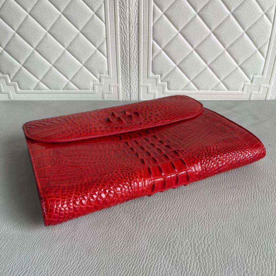 Womens Genuine Crocodile Leather Clutches