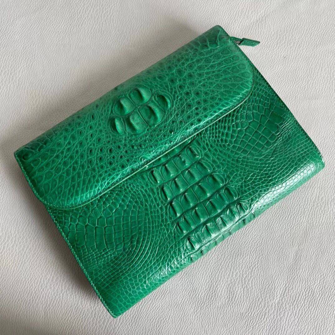 Womens Genuine Crocodile Leather Clutches