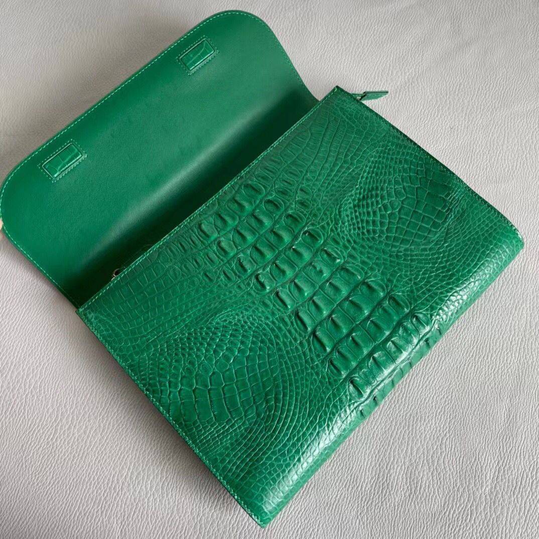 Womens Genuine Crocodile Leather Clutches