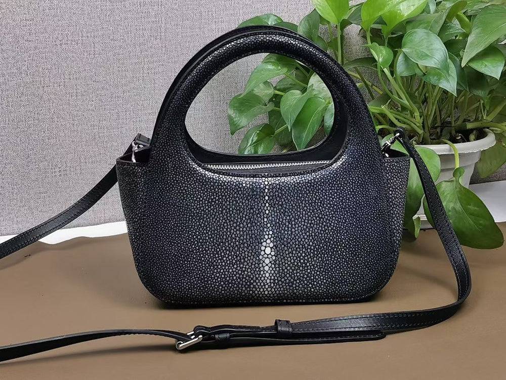 GenuinePearl Stingray Leather  Mini Top Handle Bags