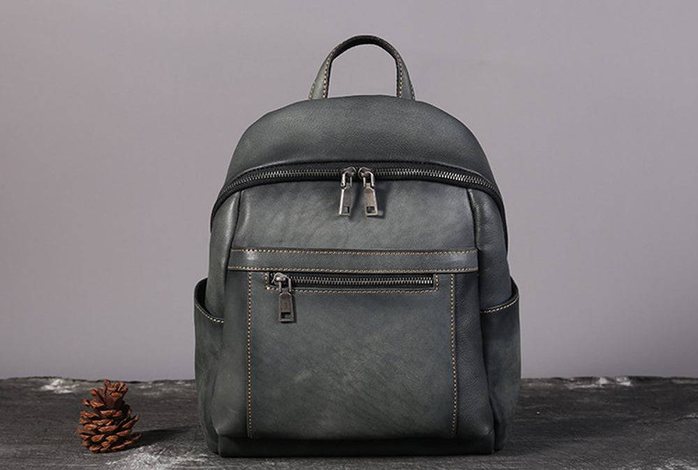 Womens Vintage Leather Backpack