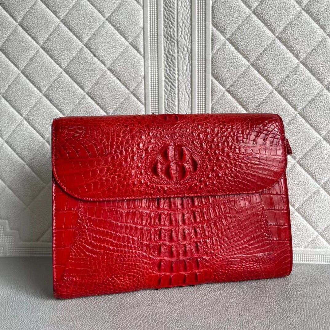 Womens Genuine Crocodile Leather Clutches