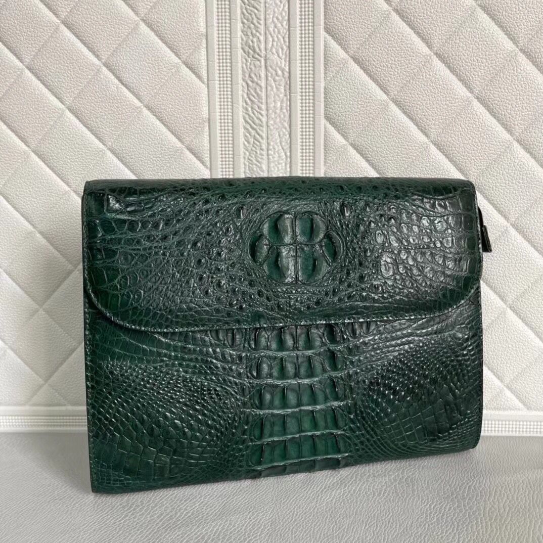 Womens Genuine Crocodile Leather Clutches