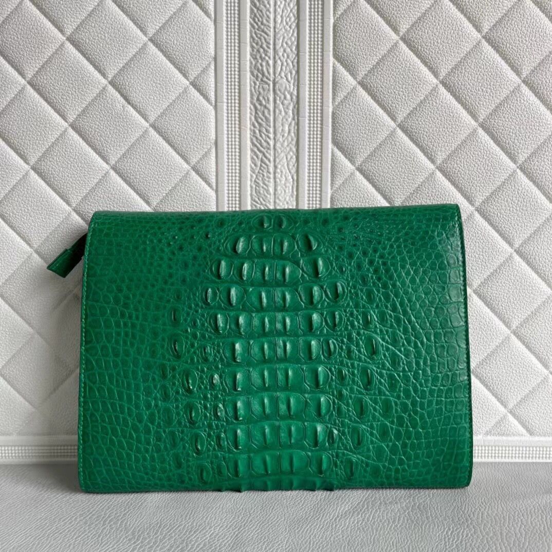 Womens Genuine Crocodile Leather Clutches